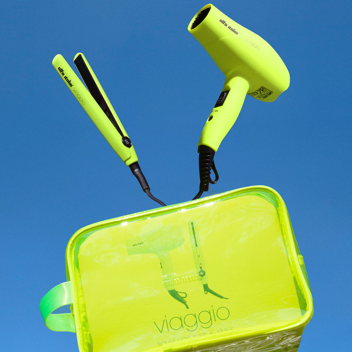 Viaggio Travel Set Styling - Neon Yellow